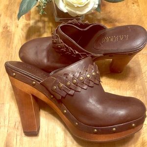 Ralph Lauren Brown Clogs / Mules Size 9